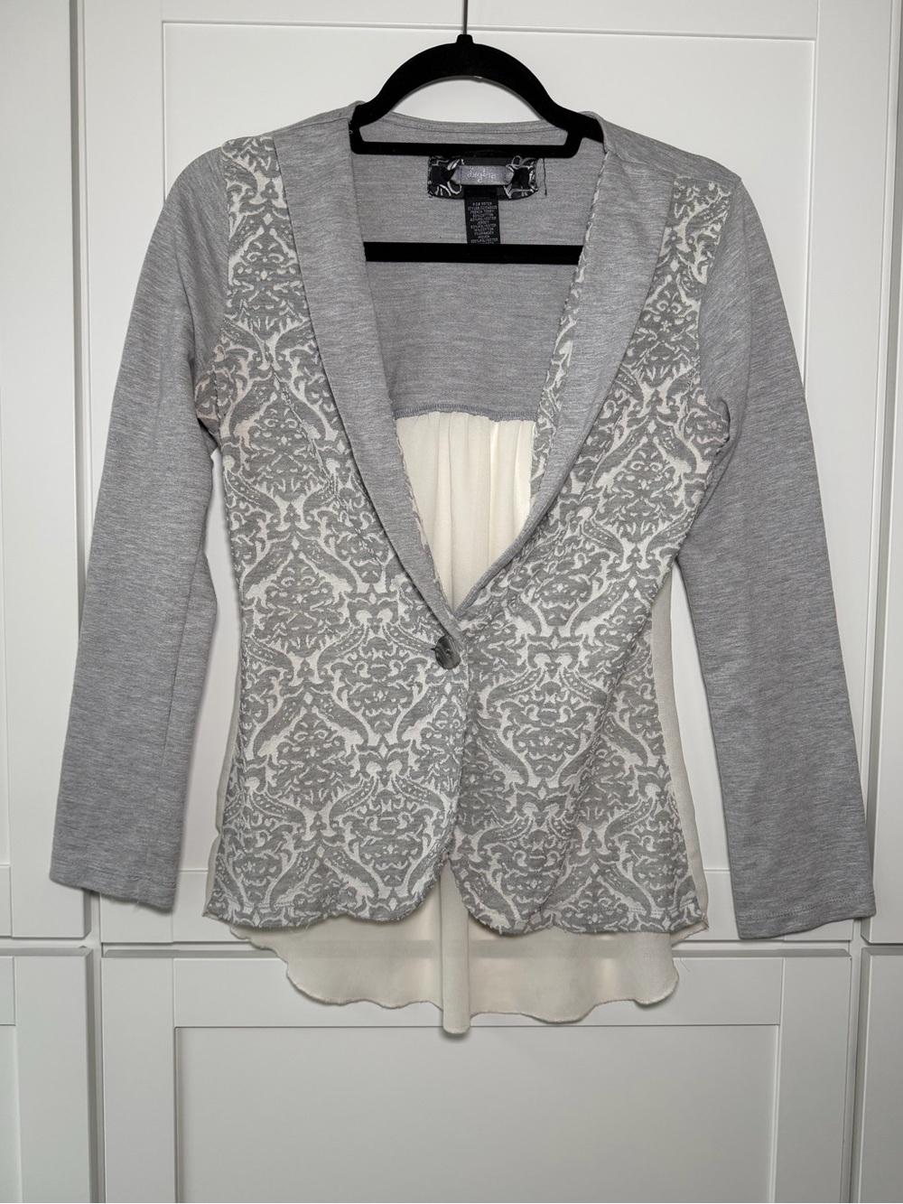 Y2K Daytrip Silky Vintage Lightweight Blazer Blouse Lace Preppy Boho